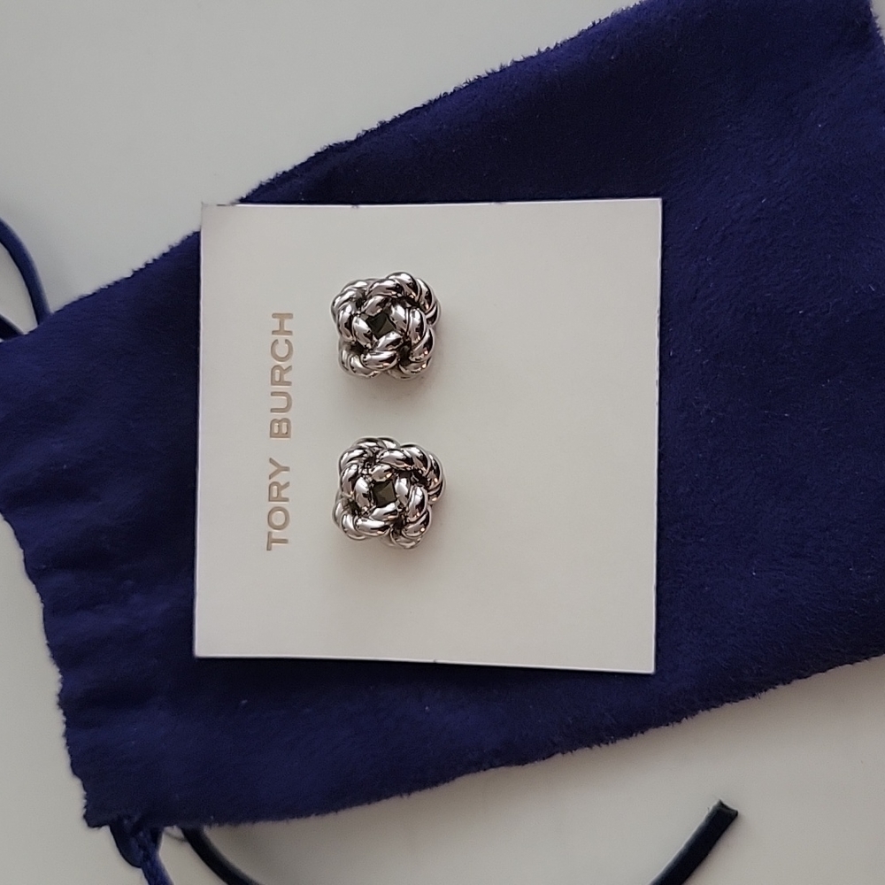 Tory Burch rope knot stud earrings